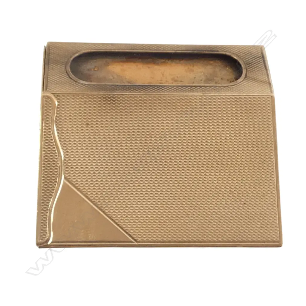 9CT MATCH CASE, GARRARD & Co LONDON H.60mm, 39.8gms Image 1++