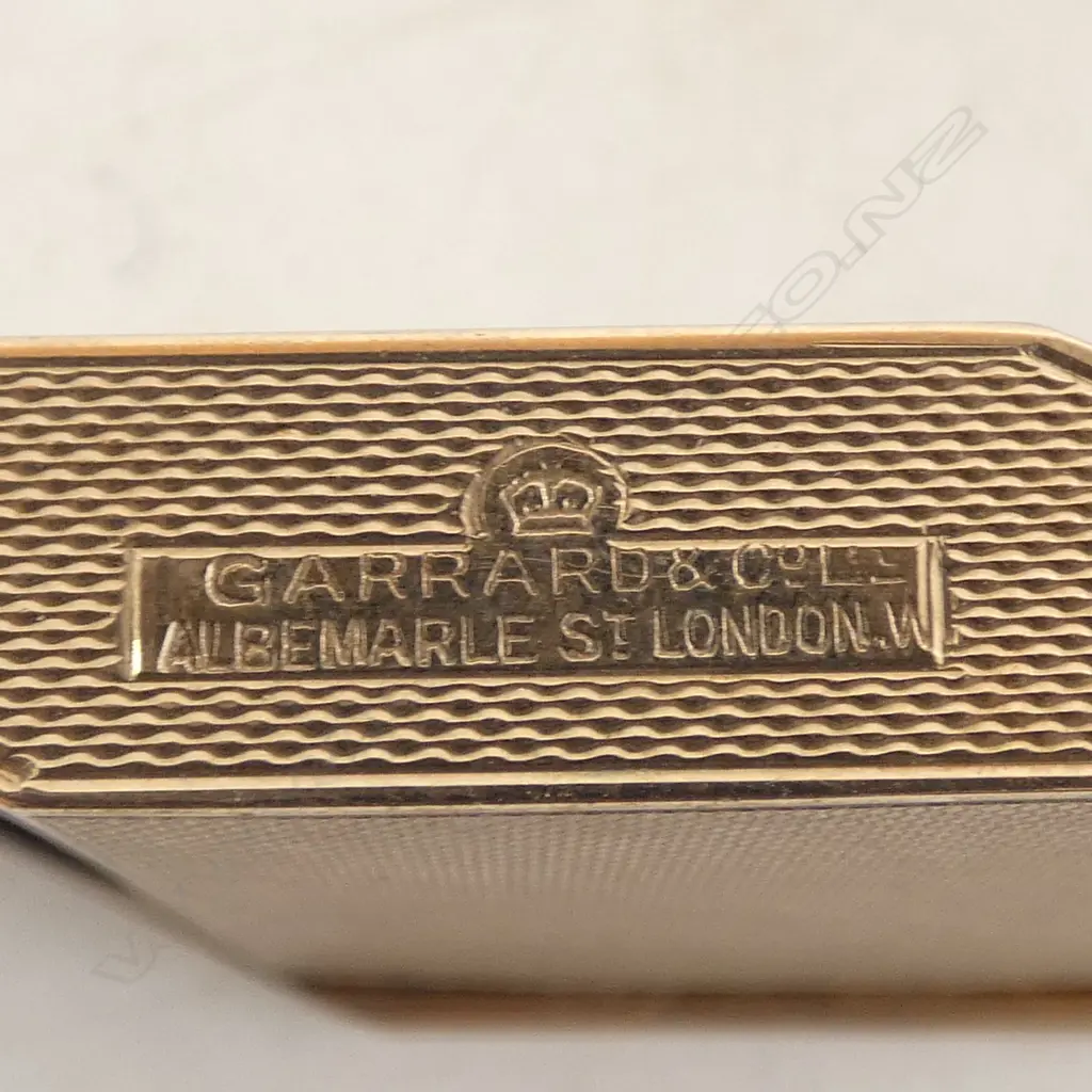 9CT MATCH CASE, GARRARD & Co LONDON H.60mm, 39.8gms Image 1++