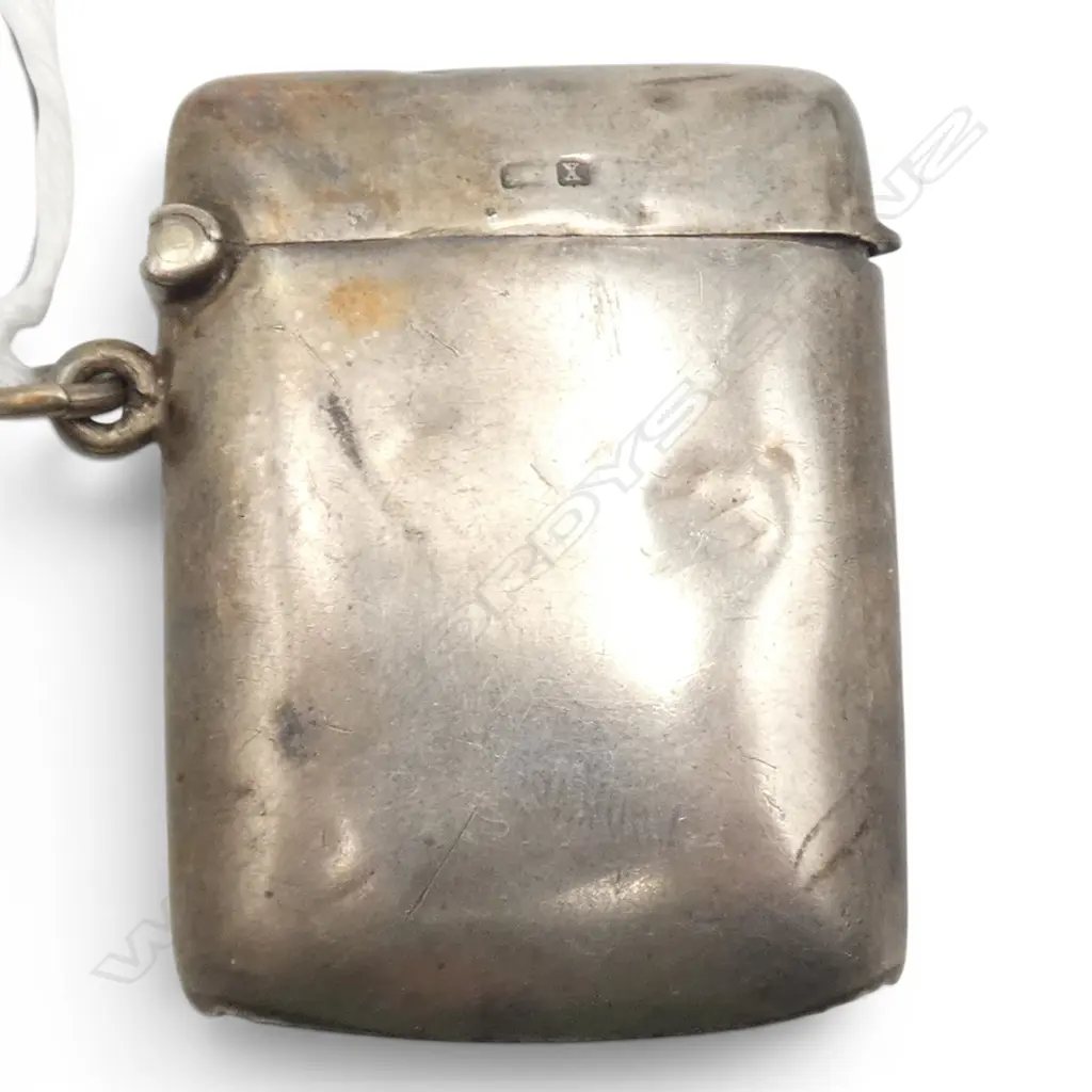 STG SILVER PLAIN VESTA W SUSPENSION LOOP Birmingham 1922. 20.8gms Image 1++