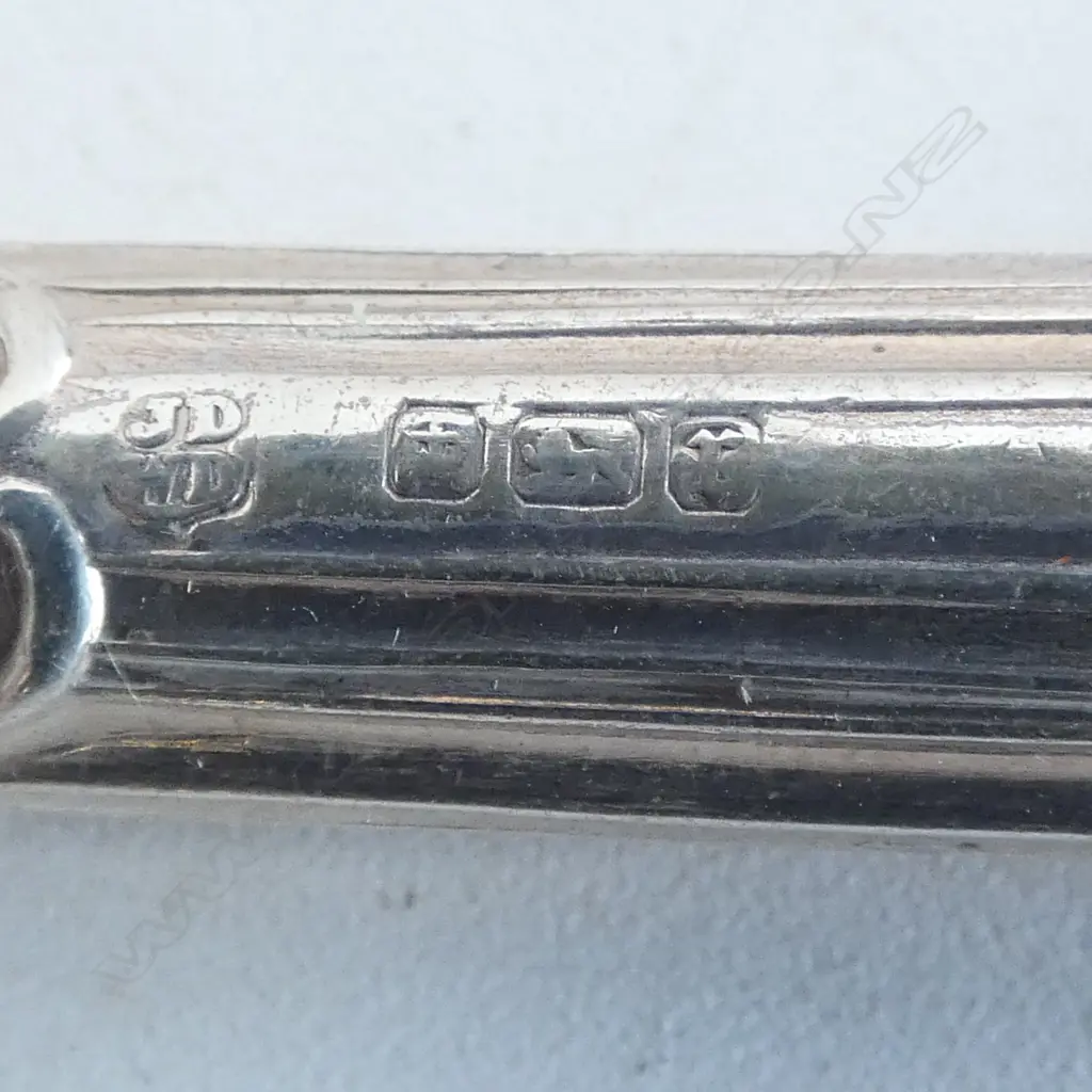 BOXED 6 PCE BUTTER/PATE KNIVES w. STG SILVER HANDLES, SHEFFIELD 1909 Image 1++