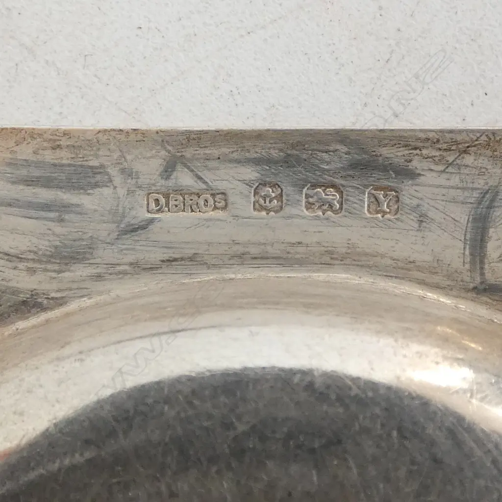 3 STG SILVER ASHTRAYS, 105x105mm 174gms Image 1++