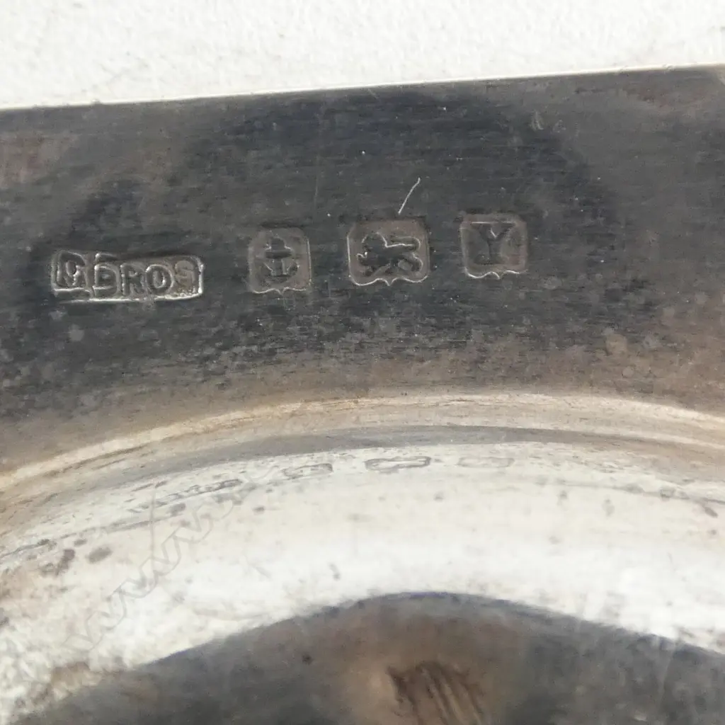 3 STG SILVER ASHTRAYS, 105x105mm 174gms Image 1++