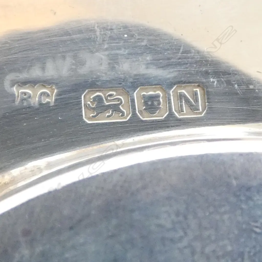 STG SILVER ASHTRAY, LONDON 1948 105x105mm 137gms Image 1++