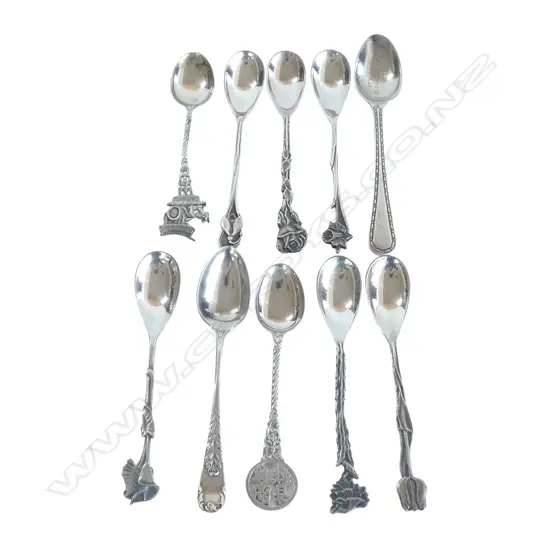 3 STG SILVER SPOONS 39gms + 7 OTHER SPOONS