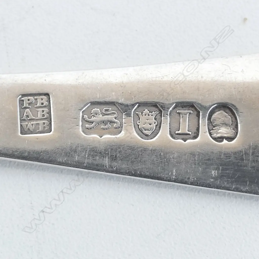 3 STG SILVER TABLE SPOONS (2x Peter, Ann & William Bateman London 1804) L.225mm, 167gms  Image 1++