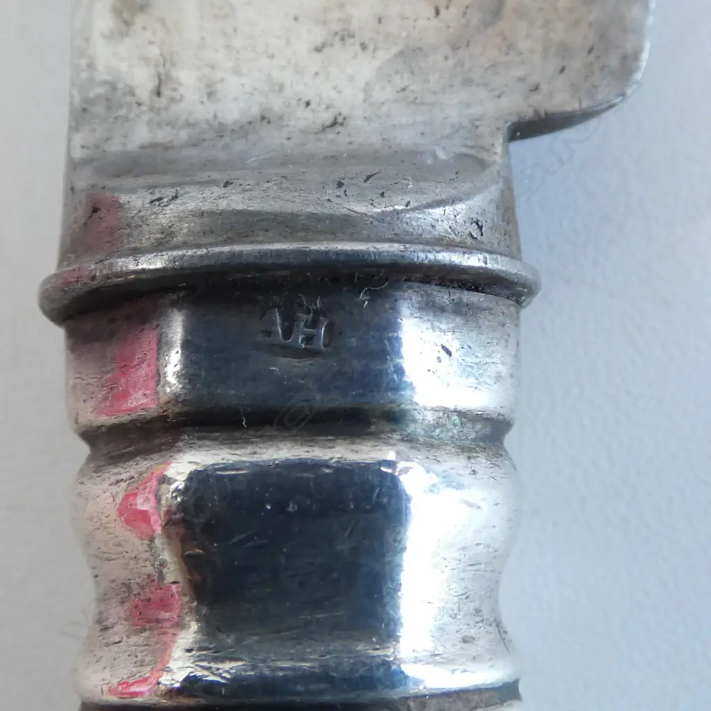 8 GEORGIAN STG SILVER KINGS PATTERN DINNER KNIVES L.280mm Image 1++