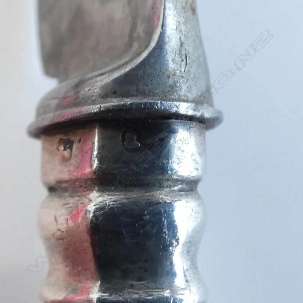 8 GEORGIAN STG SILVER KINGS PATTERN DINNER KNIVES L.280mm Image 1++