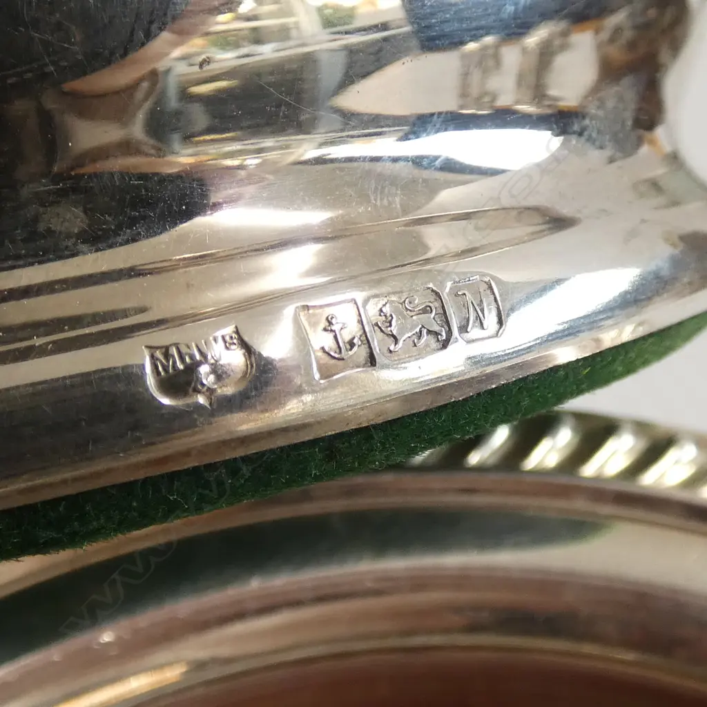 PR STG SILVER WINE COASTERS, BIRMINGHAM 1987, Dia.145mm Image 1++