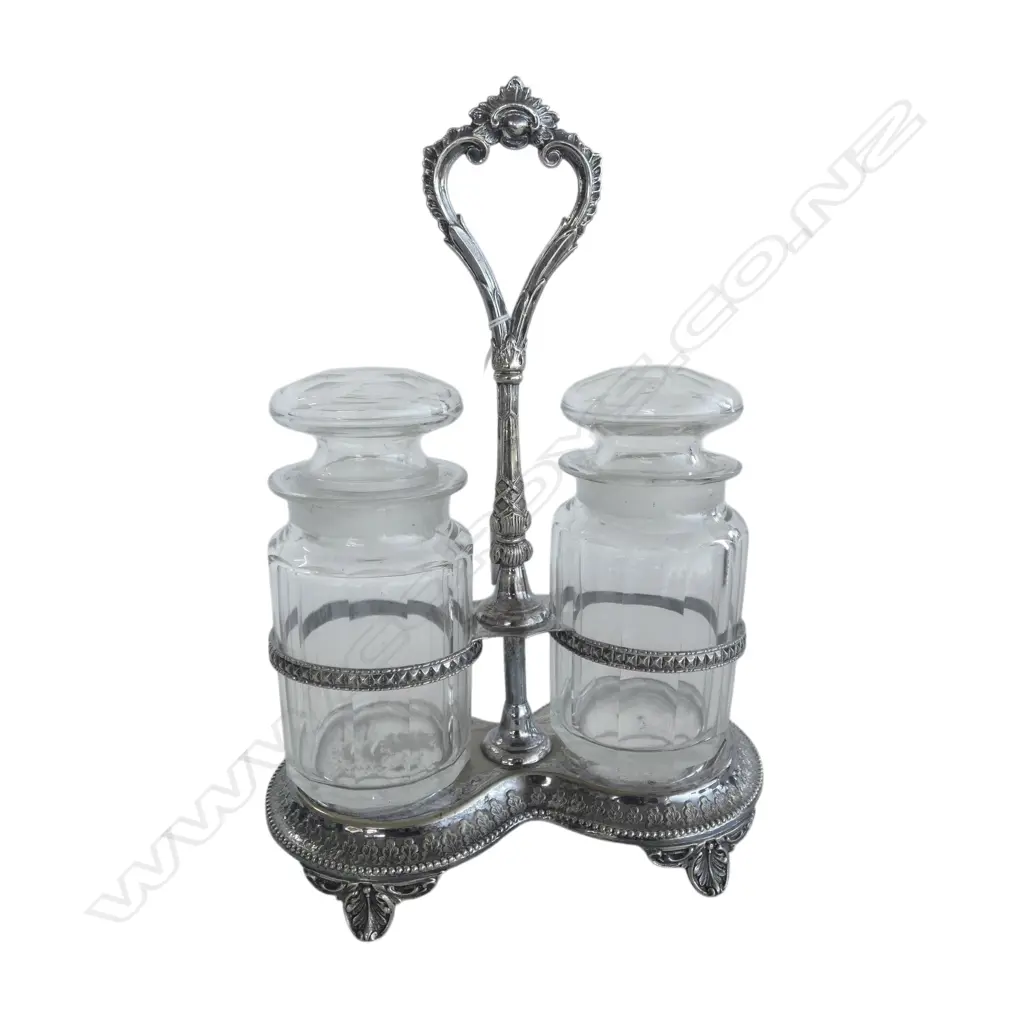 2 STAGE SILVER PLATED PICKLE SET H.290mm Image 1++