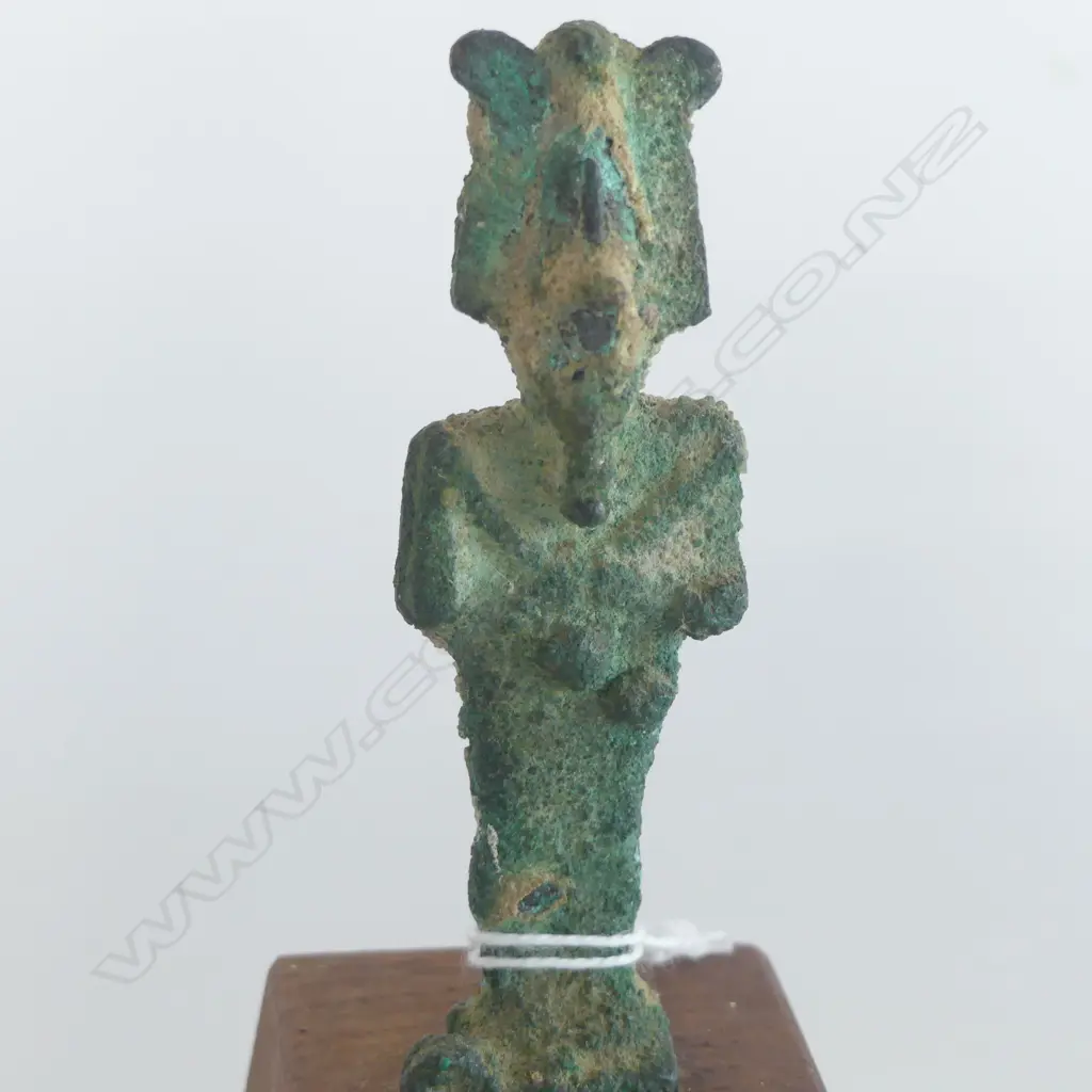 3 OLD/ANCIENT? REIGIOUS STATUES. Bronze + pottery + wood H.210mm Image 1++