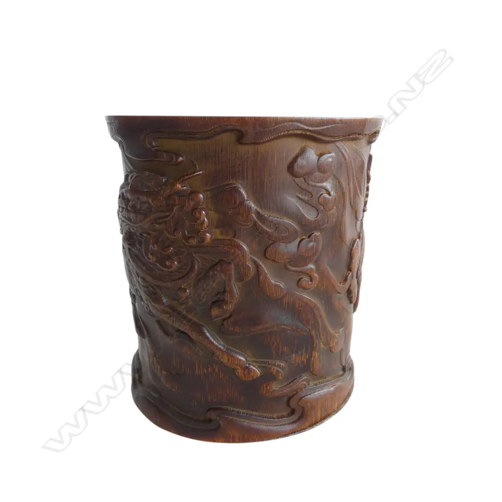 ORIENTAL BAMBOO BRUSH POT H.160mm Image 1++