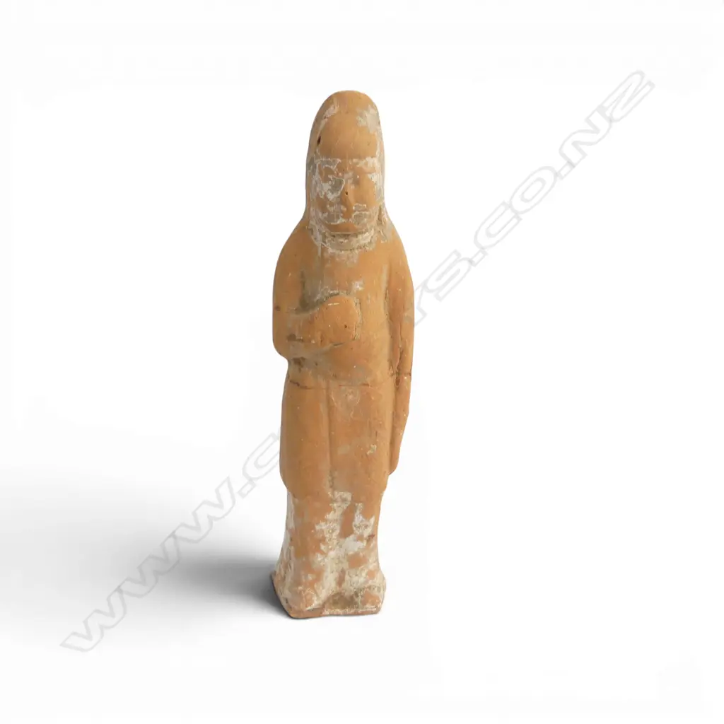 ANCIENT CHINESE TERRACOTTA FIGURE H.240mm repaired Image 1++