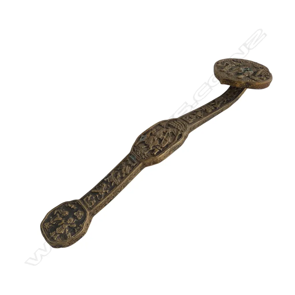 CHINESE BRONZE RUYI SCEPTRE L.410mm Image 1++
