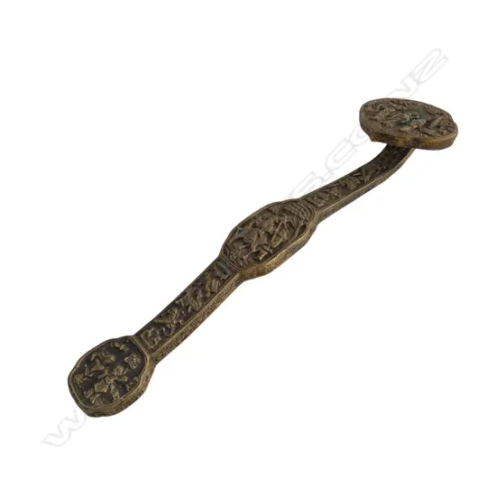 CHINESE BRONZE RUYI SCEPTRE L.410mm