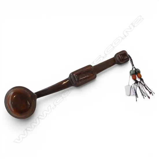 CHINESE QING DYNASTY ROSEWOOD RUYI SCEPTRE L.370mm