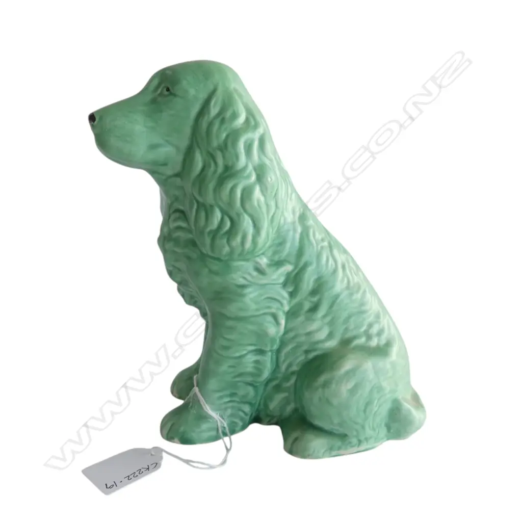 SYLVAC LRG GREEN SPANIEL, H.190mm Image 1++