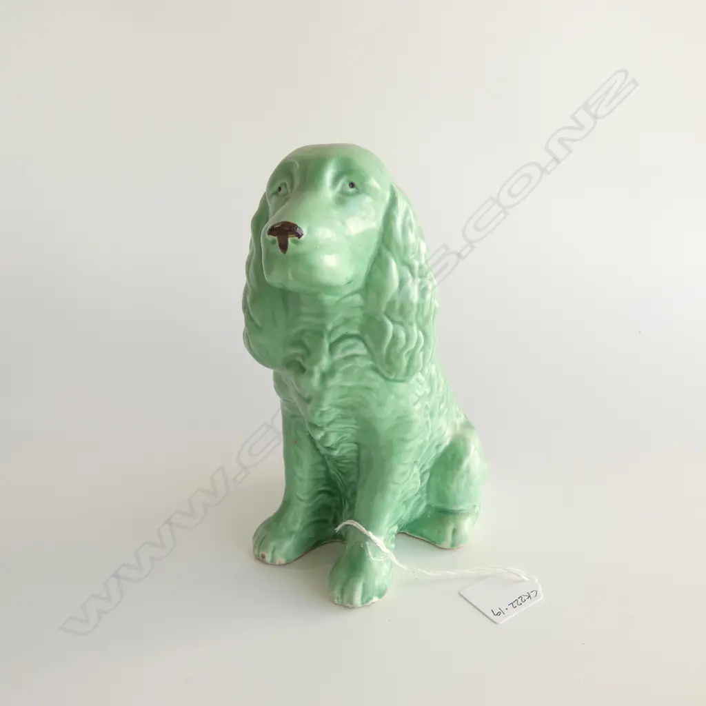 SYLVAC LRG GREEN SPANIEL, H.190mm Image 1++