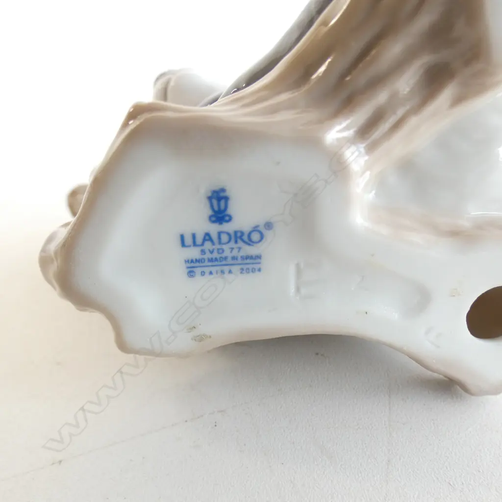 3 SML LLADRO ANIMAL FIGURINES, OWL, PANDA BEAR, CAT&MOUSE, H.80mm Image 1++