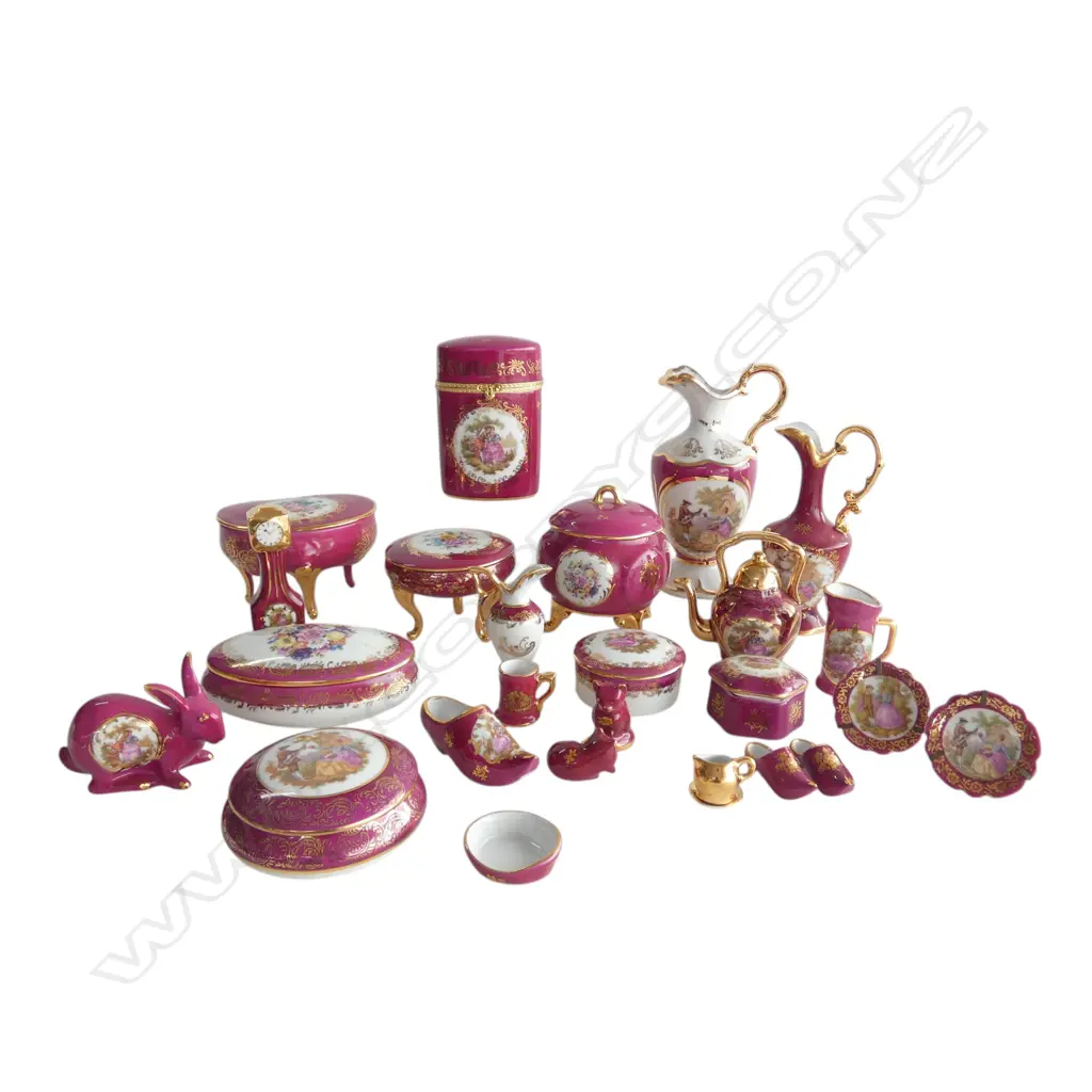ASST. LIMOGES PORCELAIN inlds miniatures Image 1++