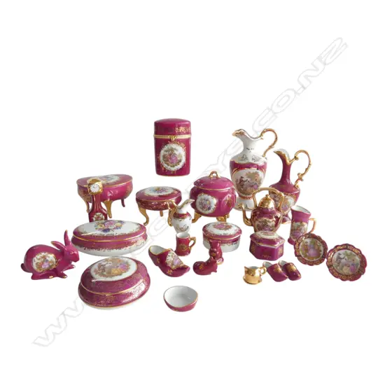 ASST. LIMOGES PORCELAIN inlds miniatures