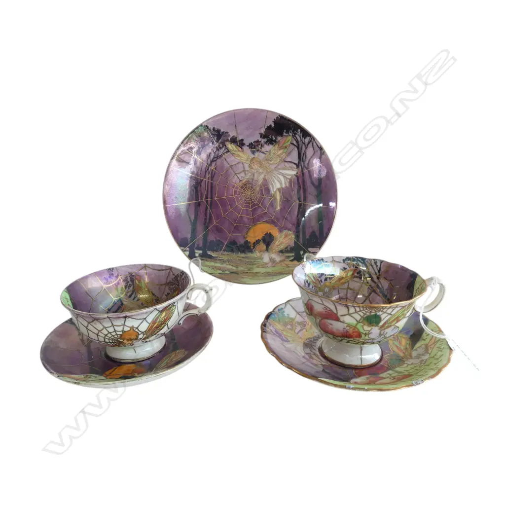 5 PCS GRIMWADES FAIRY LUSTRE WARE, PLATE, 2 C/S Image 1++