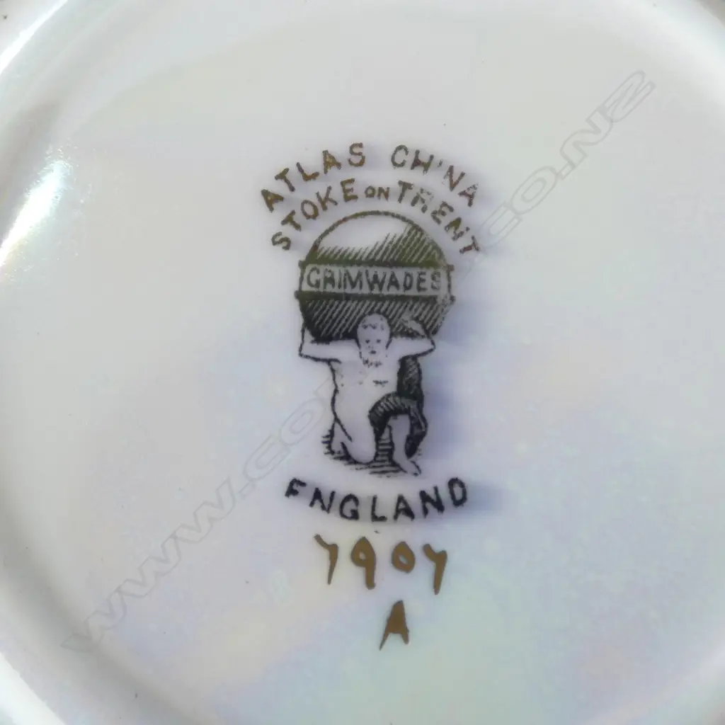 5 PCS GRIMWADES FAIRY LUSTRE WARE, PLATE, 2 C/S Image 1++