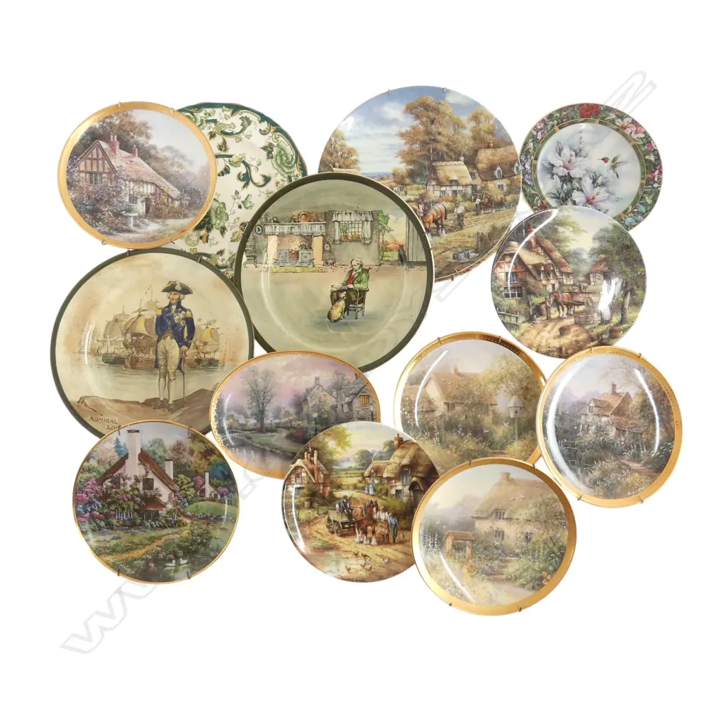 COLLECTION OF ASST. FANCY CHINA PLATE mostly royal doulton Image 1++