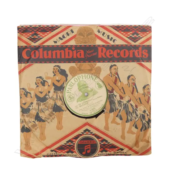 2 OLD 78 RECORDS of MAORI MUSIC, shallow chip on edge of 1