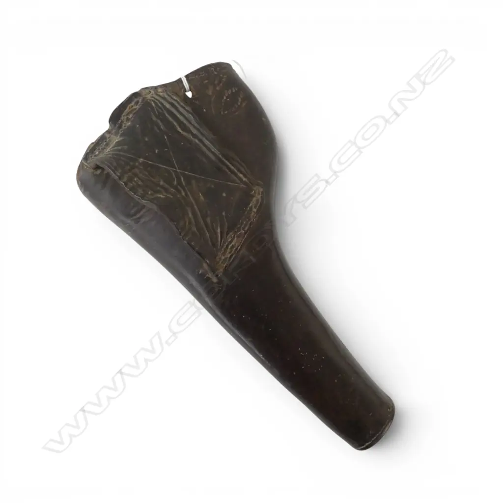 VINTAGE LEATHER HOLSTER marked H.B.P. H.250mm Image 1++