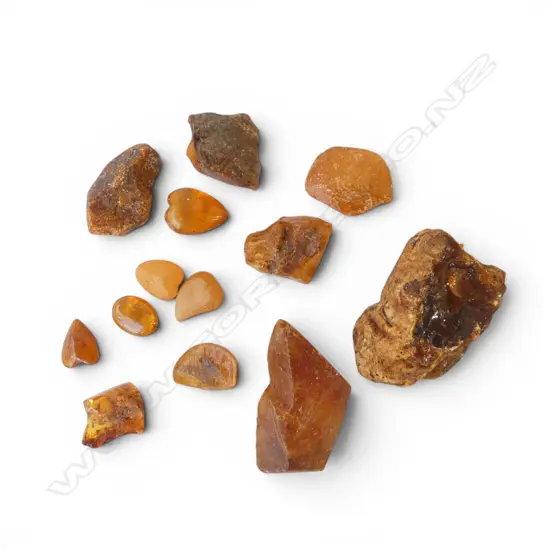 ASST. AMBER, HEART SHAPES, SOME NZ / FERN INSIDE