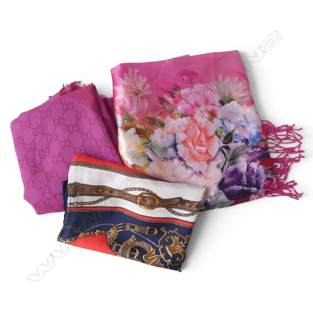 3 SILK SCARVES Image 1++