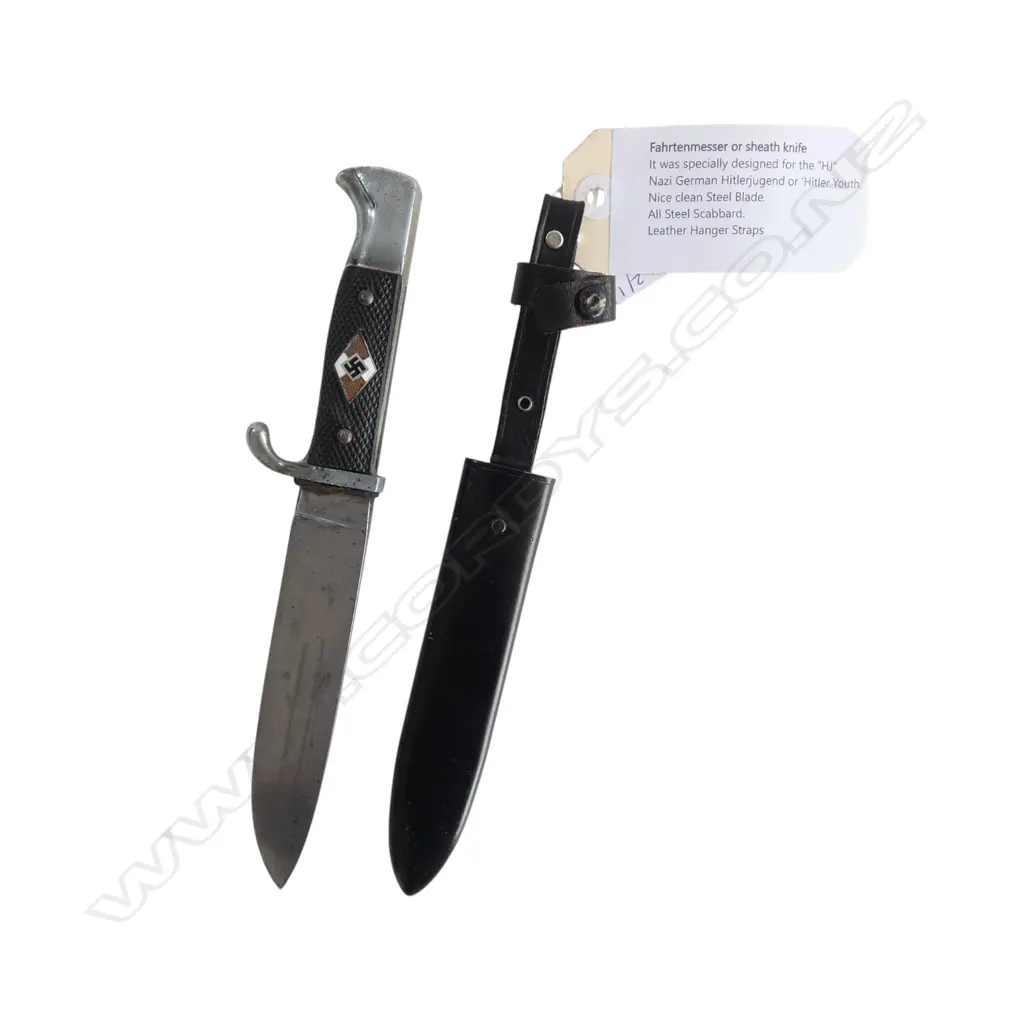 WWII GERMAN KNIFE & SCABBARD L.255mm Image 1++