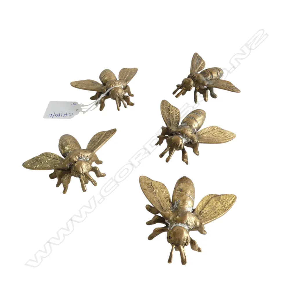 5 BRASS BUZZY BEES L.65mm Image 1++