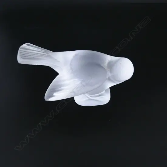 LALIQUE BIRD ORNAMENT Lalique France to base L.120mm