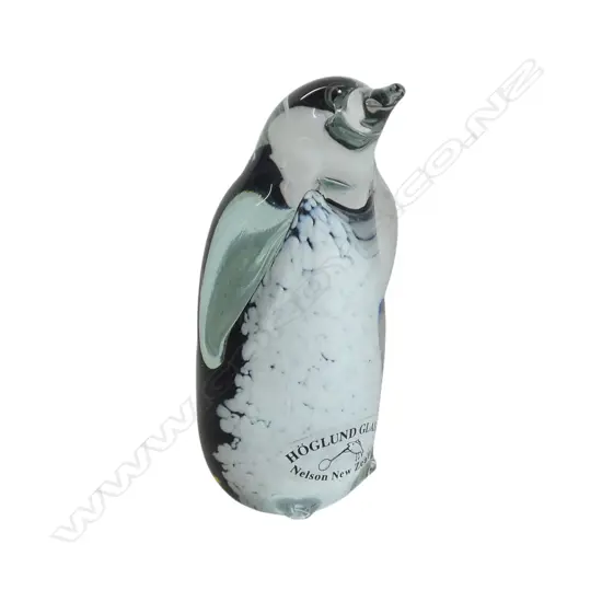 HOGLUND ART GLASS PENGUIN H.70mm