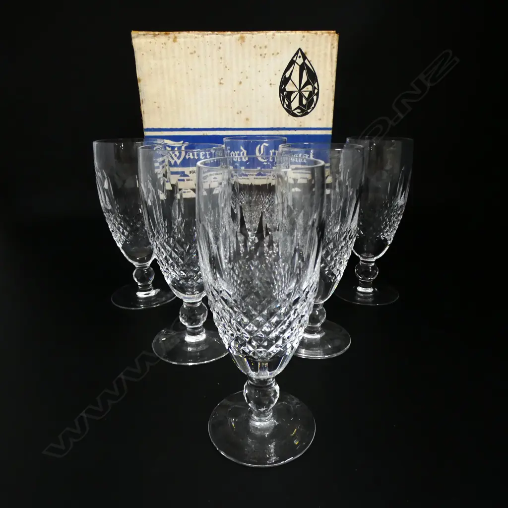BOXED SET OF 6 WATERFORD CRYSTAL GLASSES Image 1++