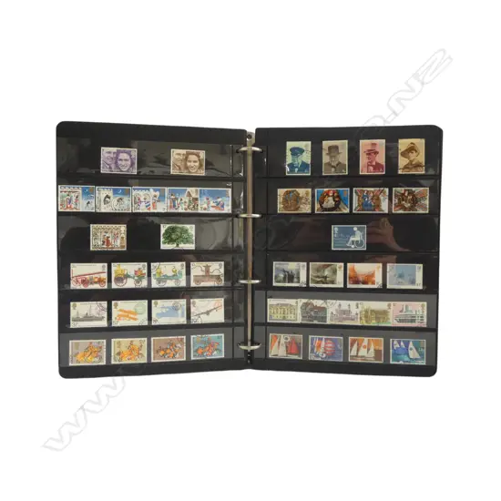 British Stamp Collection in blue Post Office binder
