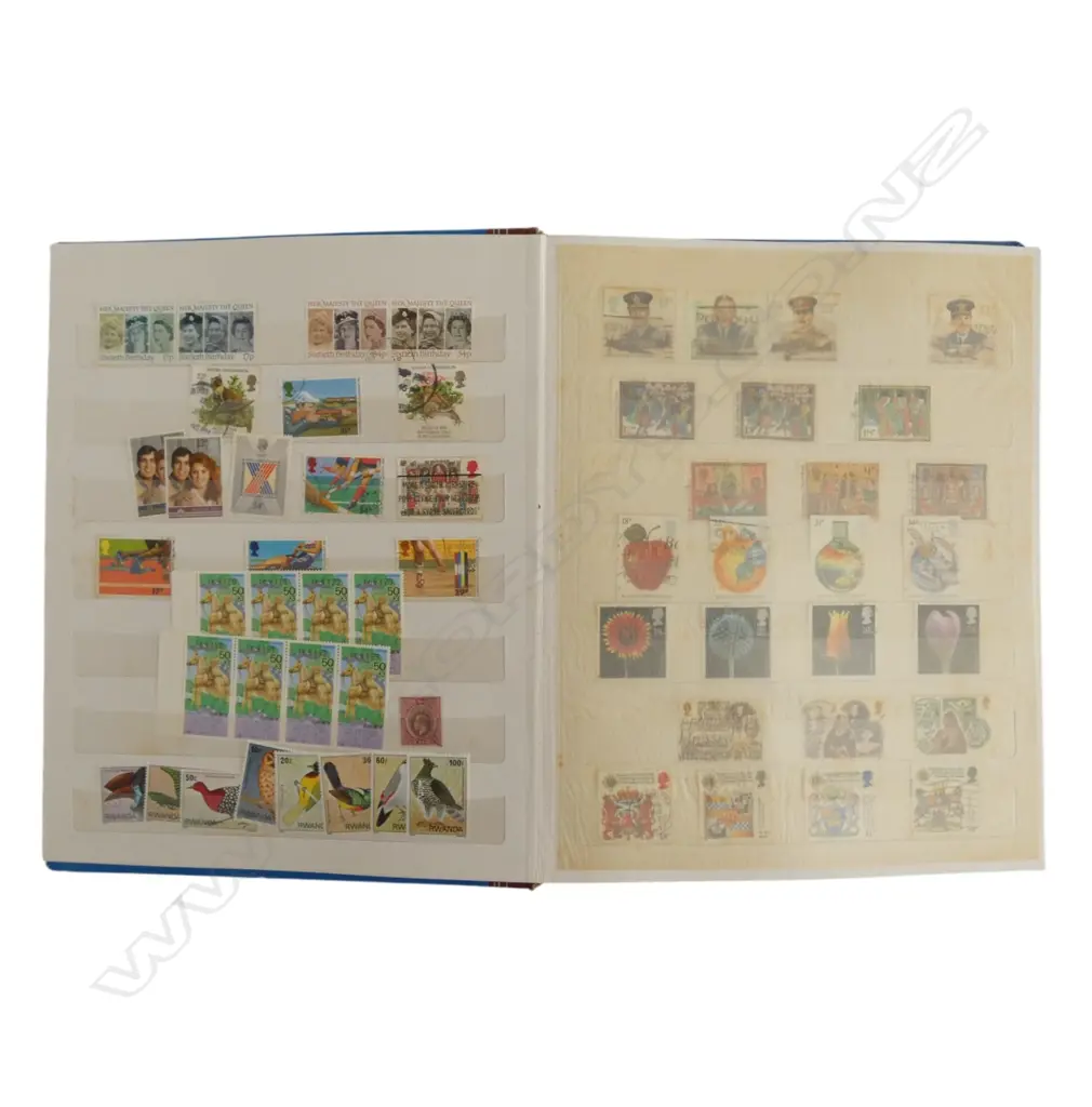 Mainly Commonwealth stamps in large blue stockbook Image 1++