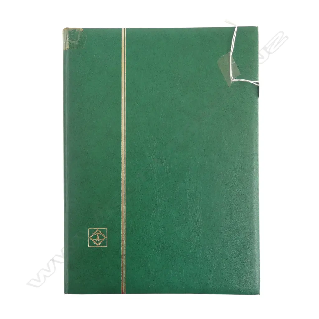 Stamps: Green stockbook with used British collection + some Germany Image 1++