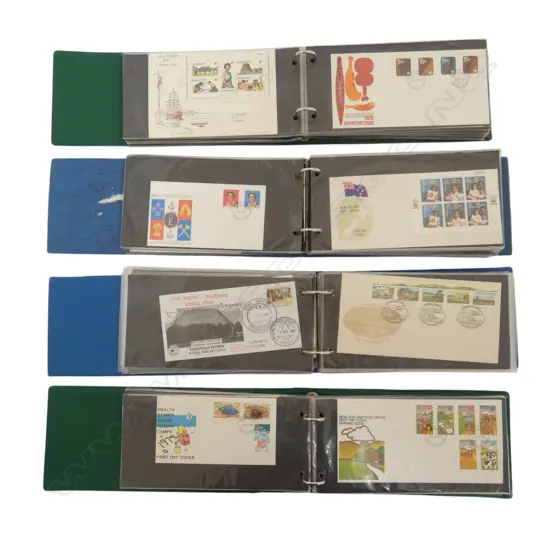 4 albums NZ first day covers in carton