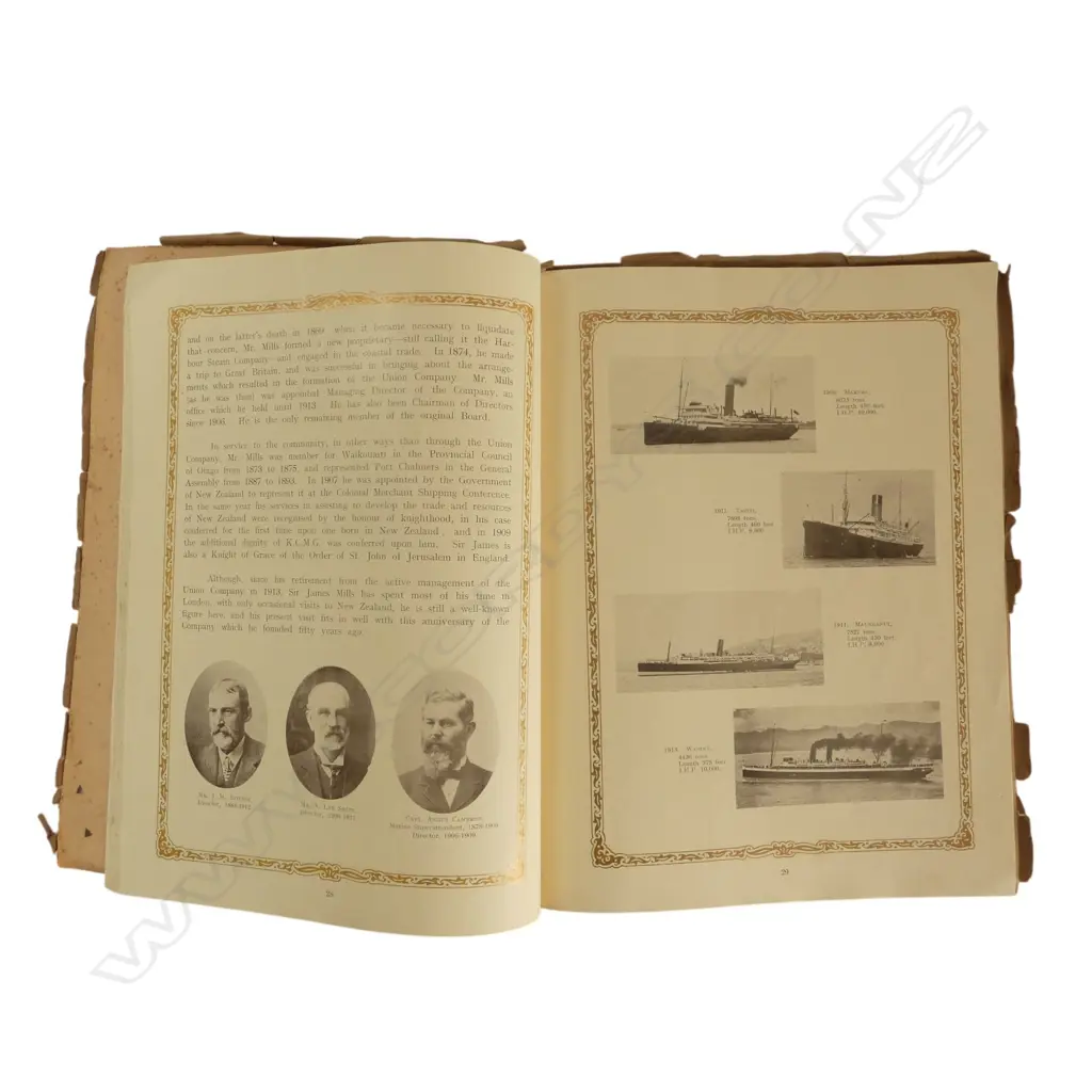 1925 50th ANNIVERSARY OF THE UNION STEAMSHIP COMPANY IN NEW ZEALAND 1875 - 1925  Image 1++