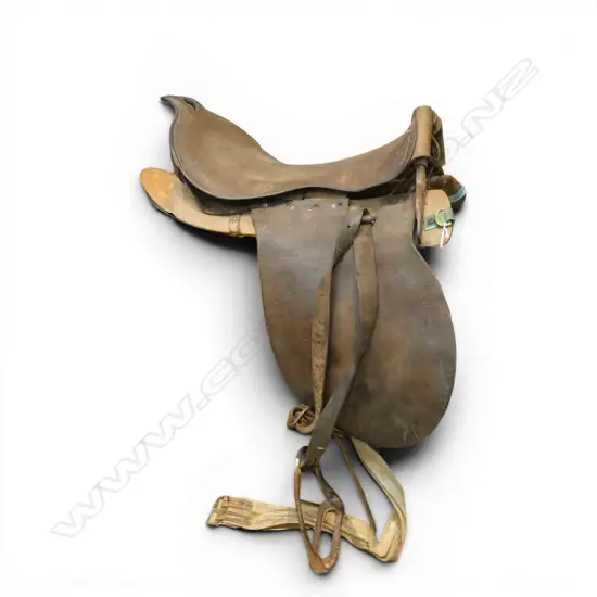 WWI ERA LEATHER HORSE SADDLE