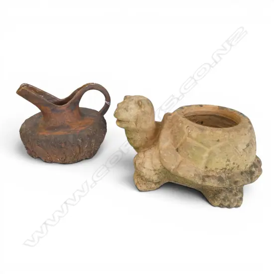 TURTLE GARDEN POT  + JUG H.160mm