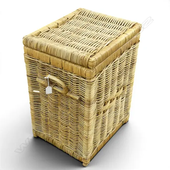 CANE LAUNDRY HAMPER BASKET 400x350x560mm