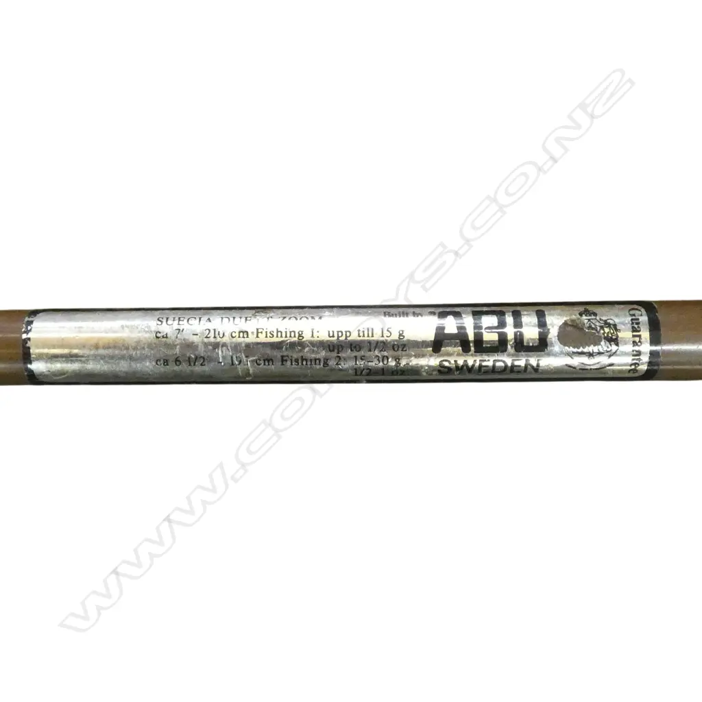2 VINTAGE FISHING RODS ; SPLIT CANE FLY ROD, AC GRAY AUCKLAND & SWEDISH ABU SPINNING ROD Image 1++