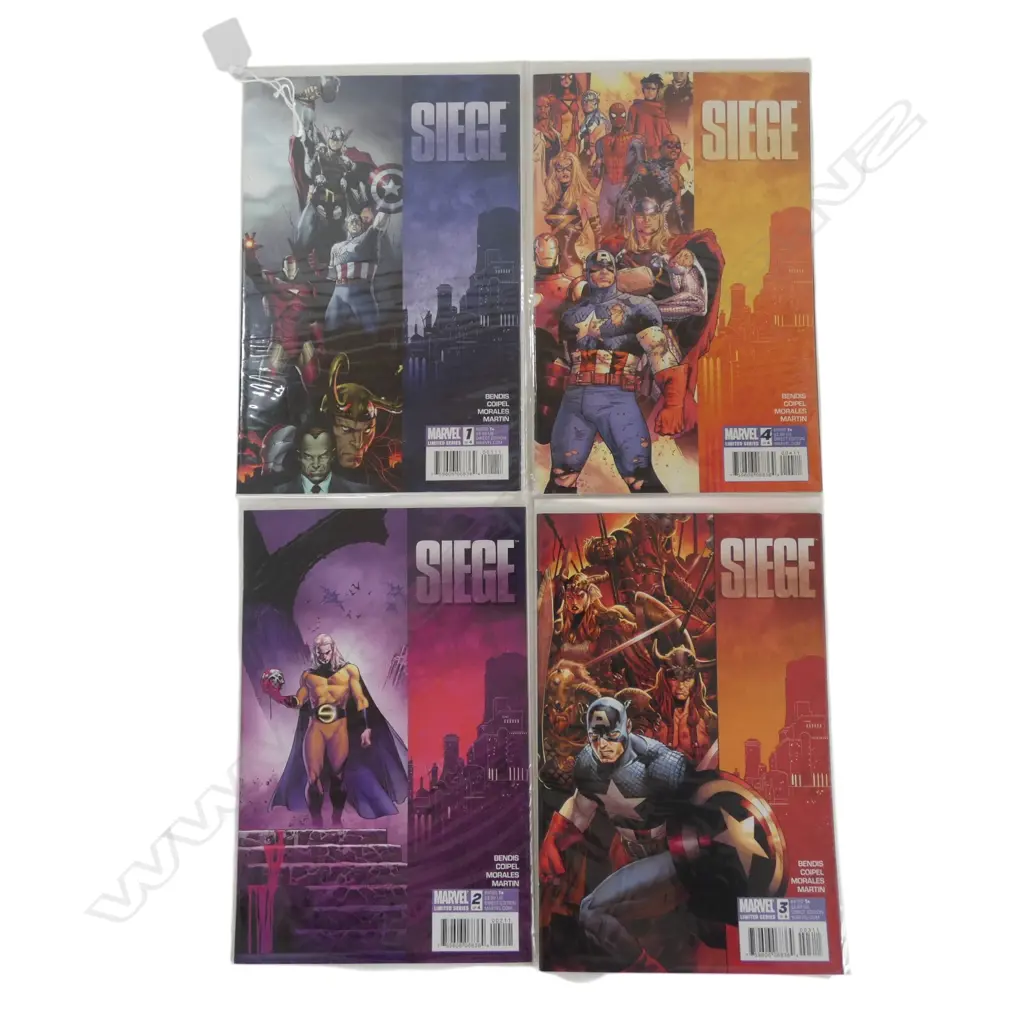 4 MARVEL COMICS; SIEGE MINI SERIES Image 1++