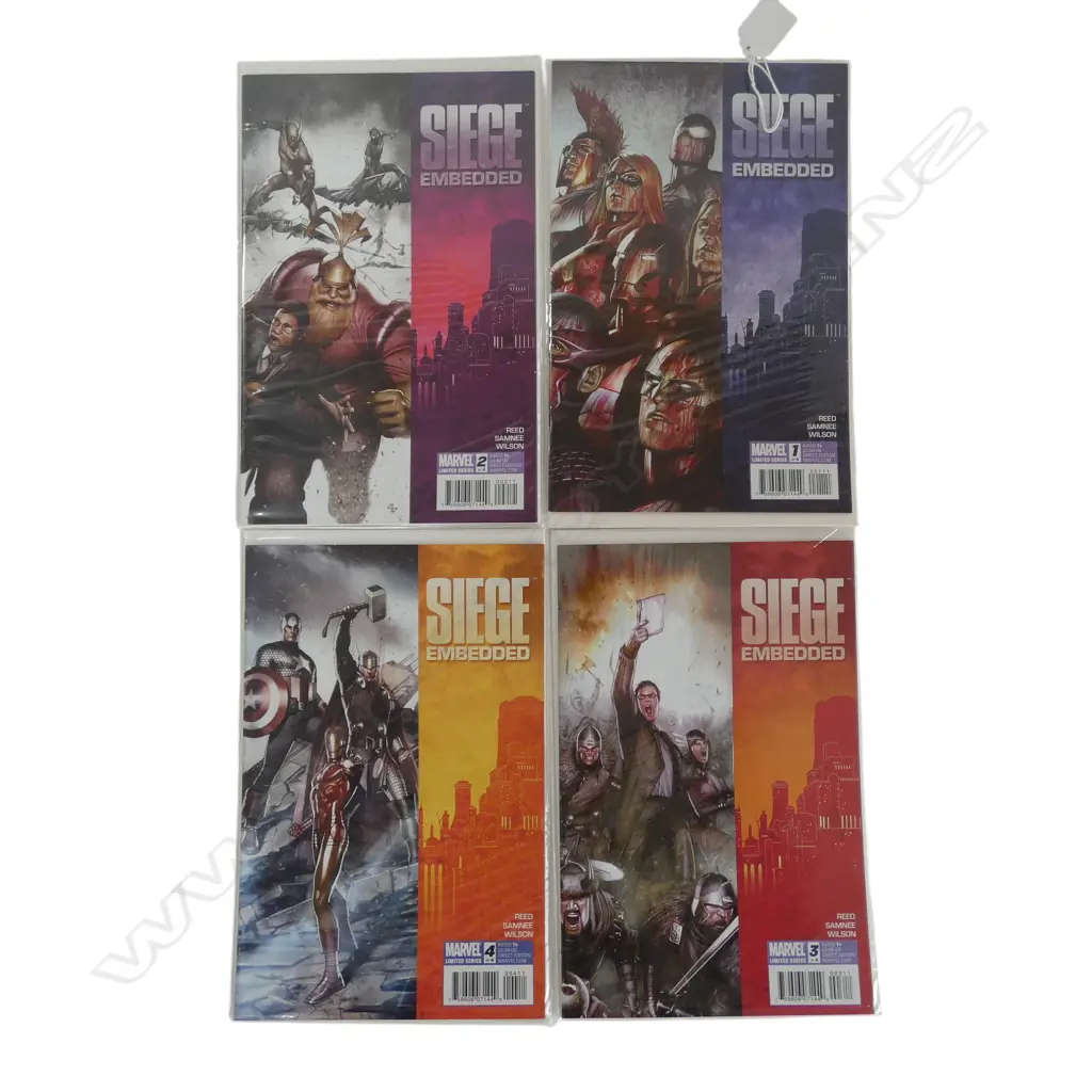 4 MARVEL COMICS; SIEGE EMBEDDED COMPLETE LIMITED SERIES Image 1++