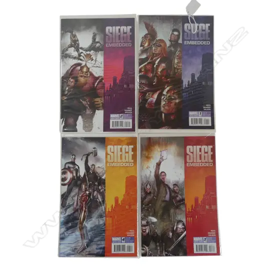4 MARVEL COMICS; SIEGE EMBEDDED COMPLETE LIMITED SERIES