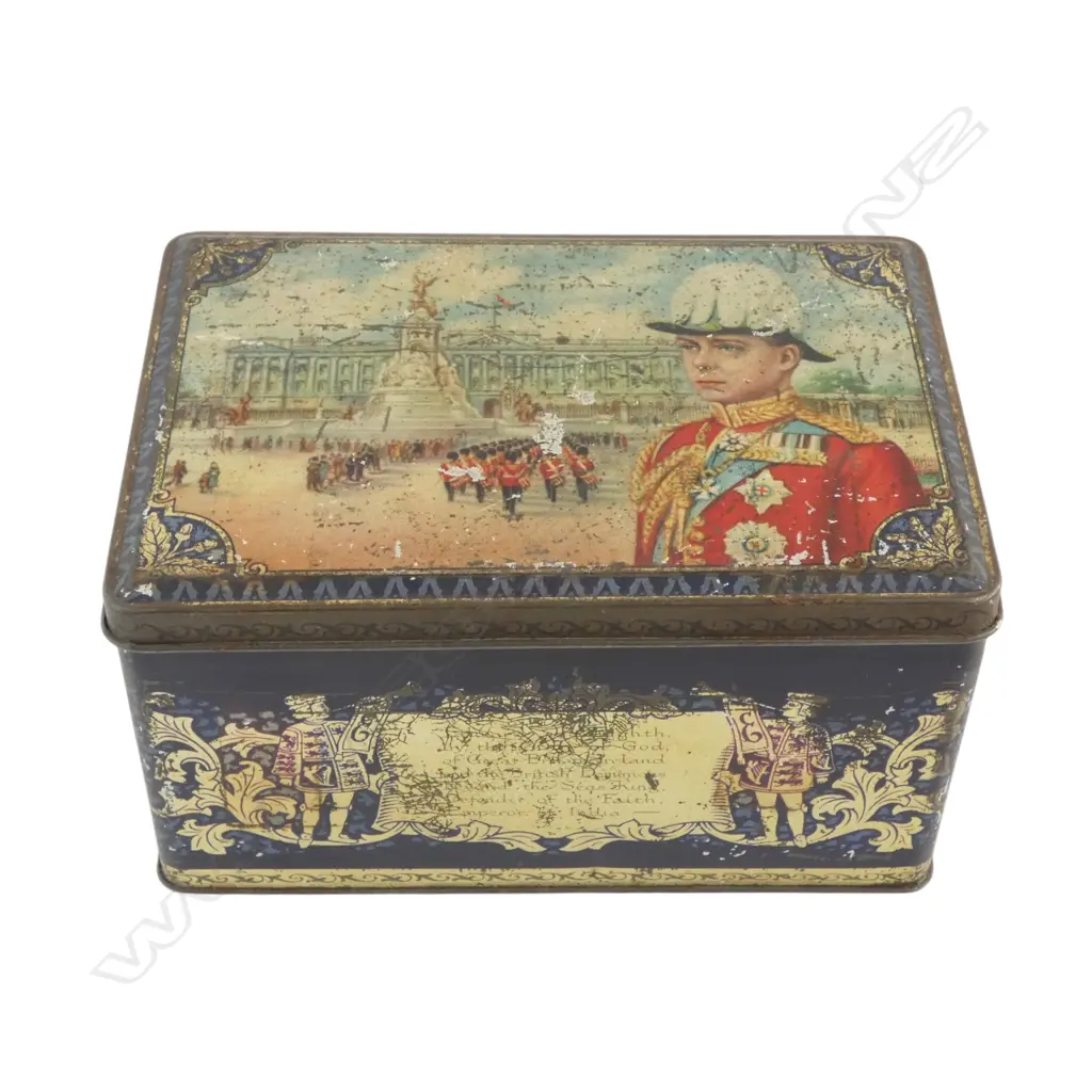 1936 KING EDWARD VIII ACCESSION TO THE THRONE CORONATION TIN, L.170MM W.120MM  Image 1++