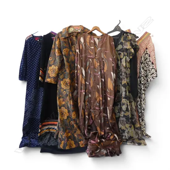 6 1970s DRESSES; ROBIN ROYDS, JANE BEHAR ETC